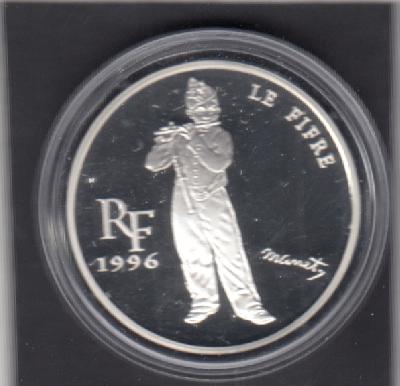 Beschrijving: 10 Francs (1,5 Euro) FIFE PLAYER